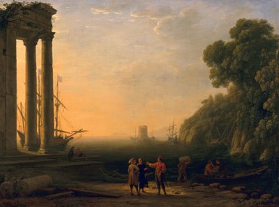 Ansicht eines Hafens von Claude Lorrain